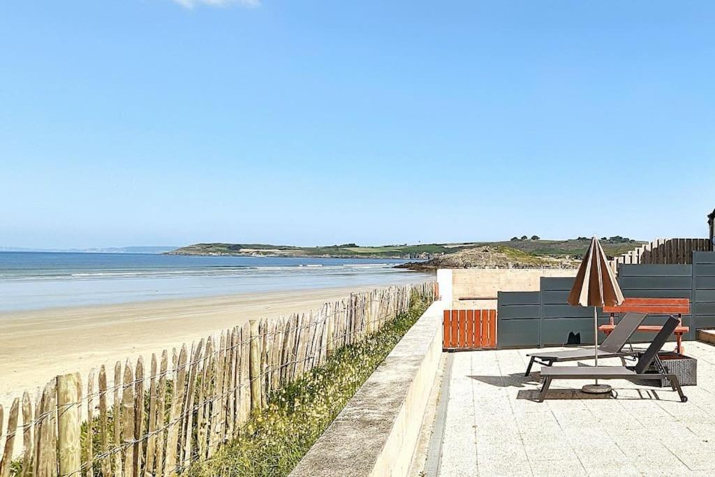 Appartement Pour 3 Personnes Sur La Plage Les Pieds Dans Leau Plonévez-Porzay Exteriér fotografie